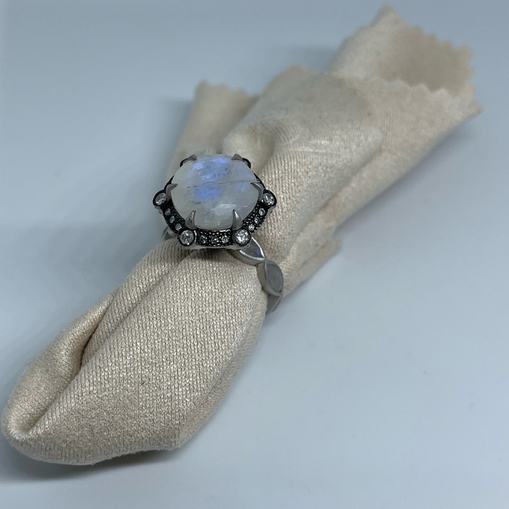 Coomi Moonstone and Diamond Ring